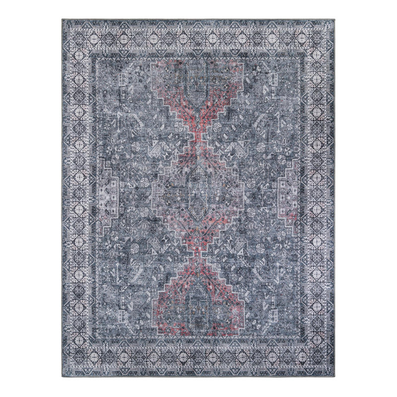 Meguel Performance Chenille Geometric Indoor Rug, Rectangle 7'10" x 10'
