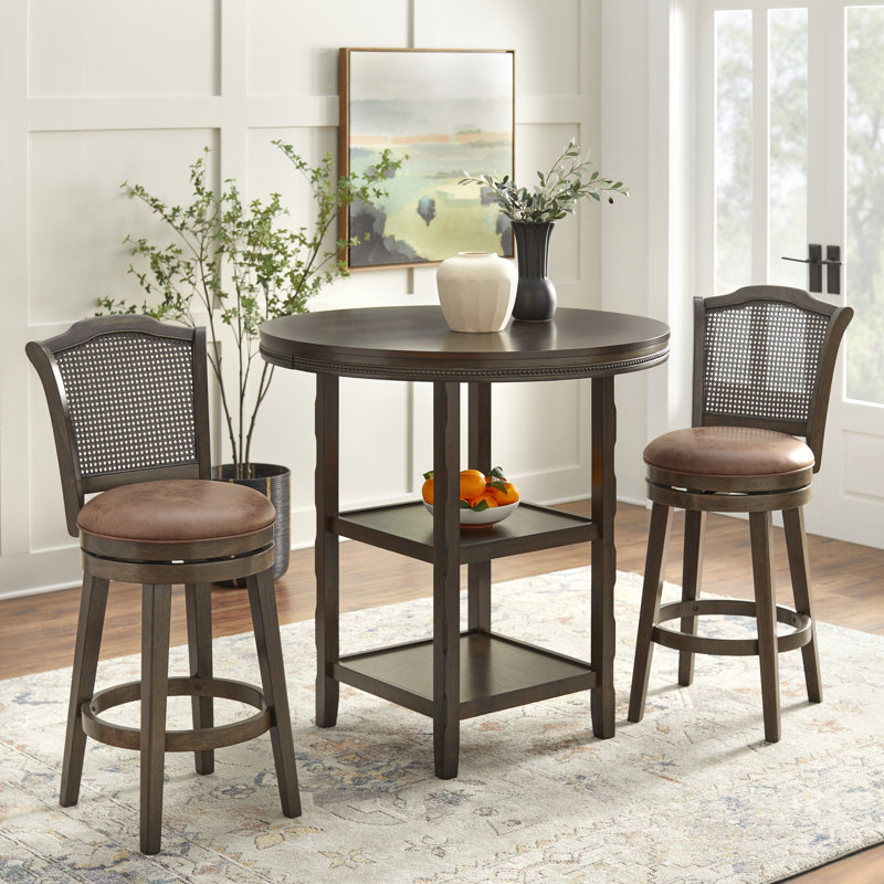 Ensemble de pub Dealtae, 3 pièces: table, 2 chaises