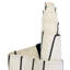 Tapis noir / blanc en coton tissé à la main Chindi-1785965706