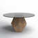 Avanicole Round Glass Top Dining Table