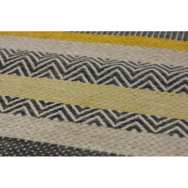 Aztec Striped Hand Woven Area Rug, Rectangle 160 x 230cm