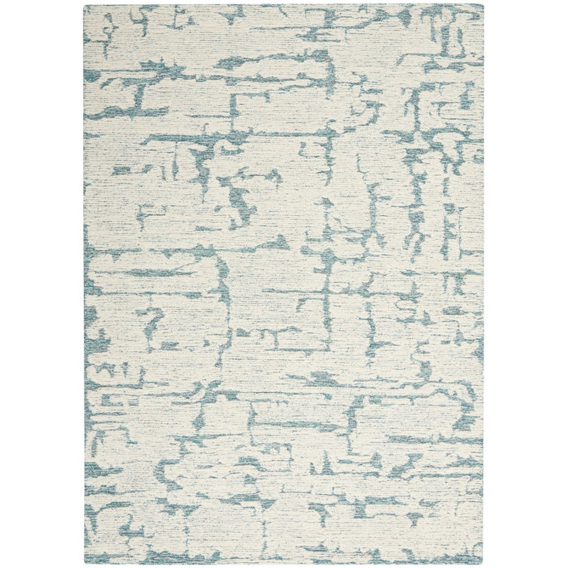Ankica Abstract Wool Hand Woven Area Rug, Rectangle 236 x 297 cm