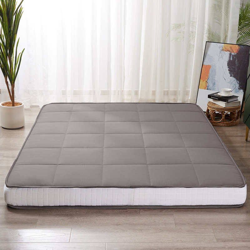 Antranigian 6" Thick Japanese Futon Mattress, Dark Gray, Queen