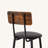 Round bar stool set with shelf, upholstered stool with backrest-881475871-881475864