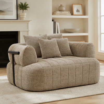 Fauteuil surdimensionné de 64 po avec méridienne et siège désossé 64 po