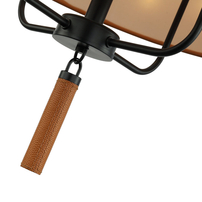 Secret Agent 4-Light Pendant, Black, Camel