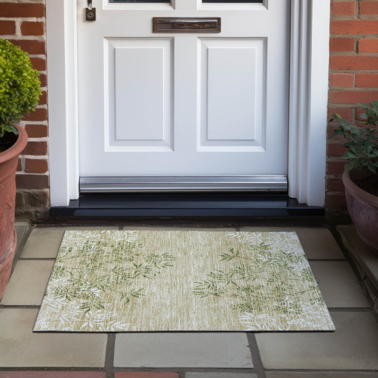 Lac Washable Floral Indoor / Outdoor Rug