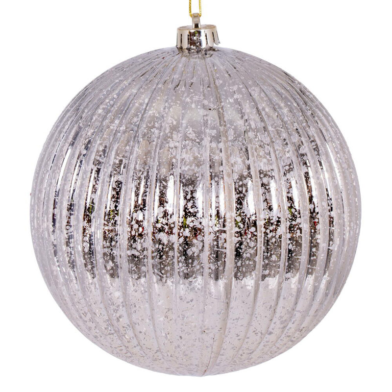 Ensemble de 4 boules de Noël Chistmas, gris