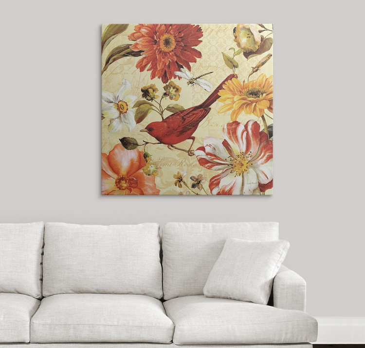 « iii » par lisa audit, impression Rainbow Garden Spice, H 35 po x l 35 po x P 1,5 po, Toile