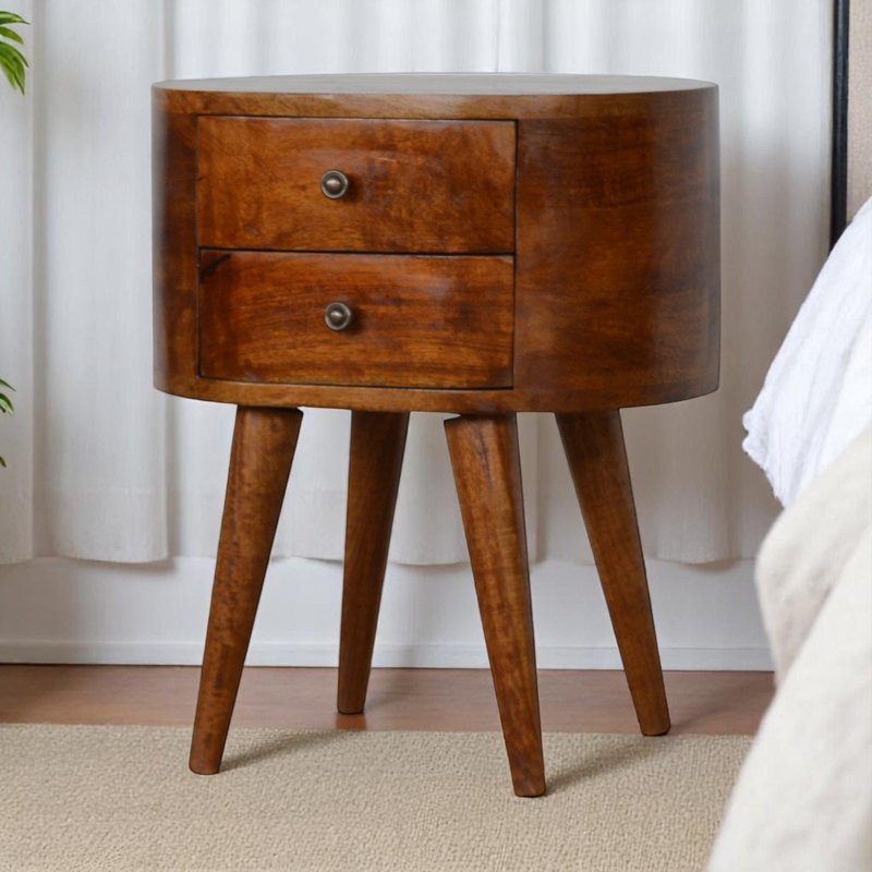Desnoyer 17.72'' W Solid Wood Nightstand