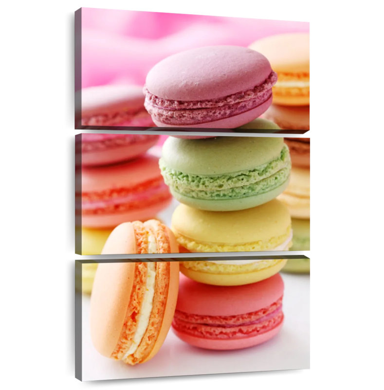 Flavored Macarons, 50" H x 32" W