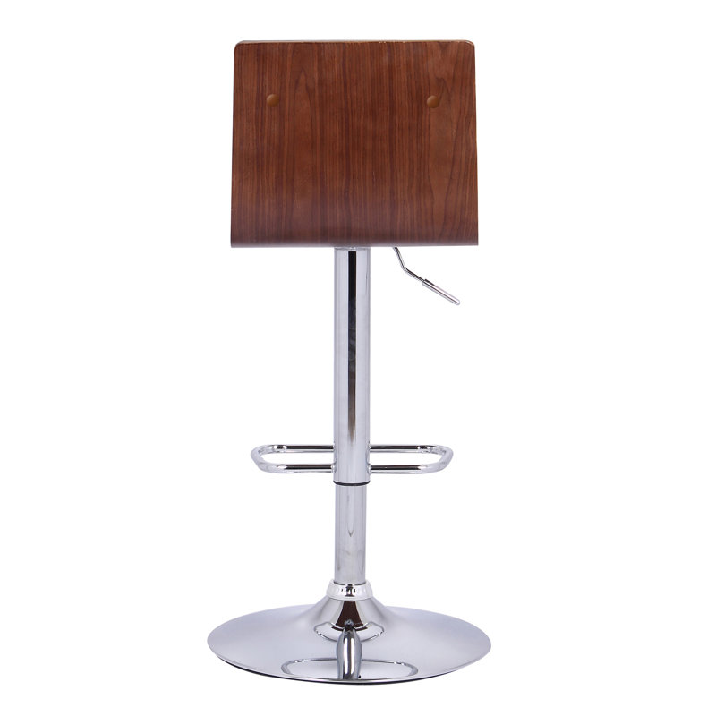 Branch Height Adjustable Swivel Bar Stool, Grey