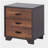 Walnut and Espresso 3-drawer Rectangular Accent Table-371348145