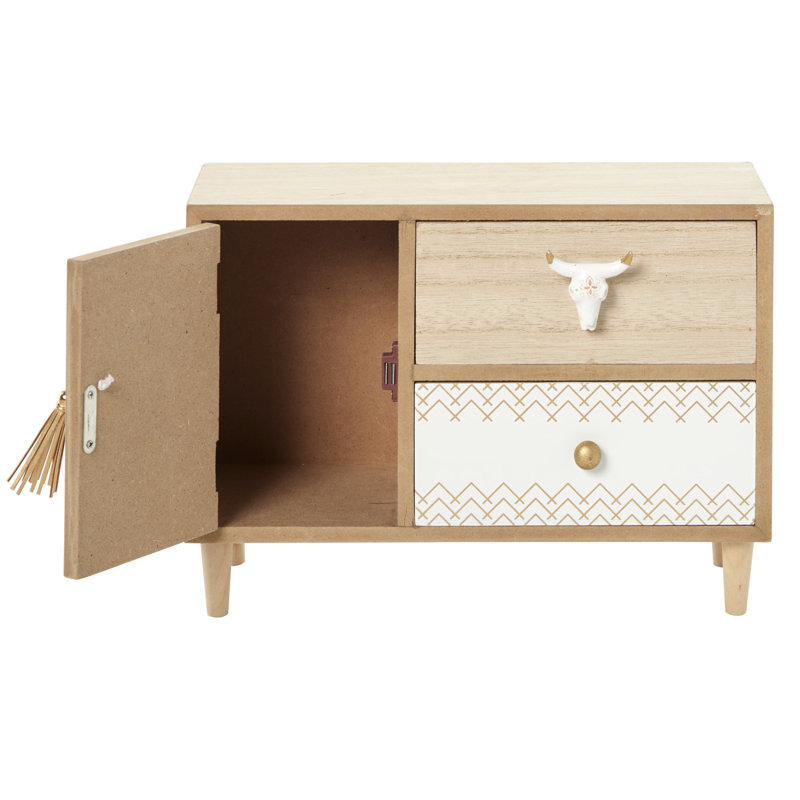 Wood Jewelry Box + Drawers