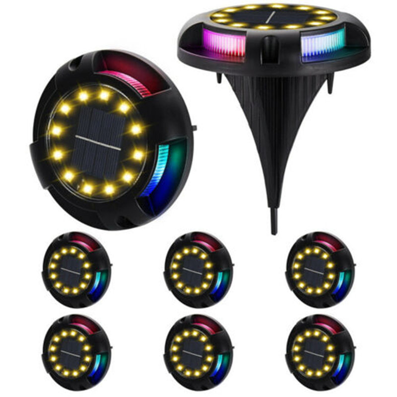 Black Solar Powered Pathway Light