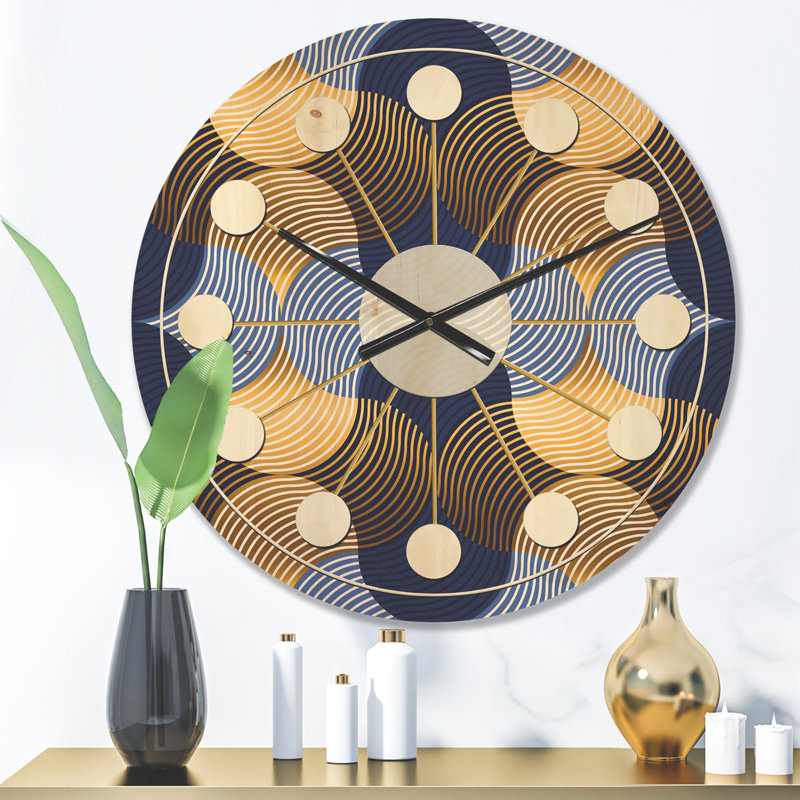Horloge murale rétro Mid-Century, Moyen