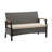 4-Piece Outdoor Rattan Wicker Conversation Set