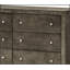 Commode noire élégante Burlington G2450-D avec six tiroirs spacieux et fabrication en placage de bois durable-261429678