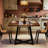 Vintage Square Dining Table,Wood Kitchen Table,Classic Design Dining Table
