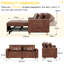 Anishka 2 Seater Faux Leather Sofa Bed