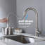 Robinet de cuisine tactile avec douchette extractible-117238090