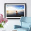King Charles Spaniel upon the Beach in Abstract - Picture Frame Painting Print-55767489-55767488