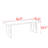 Modern simple rectangular solid wood dining table-359867734
