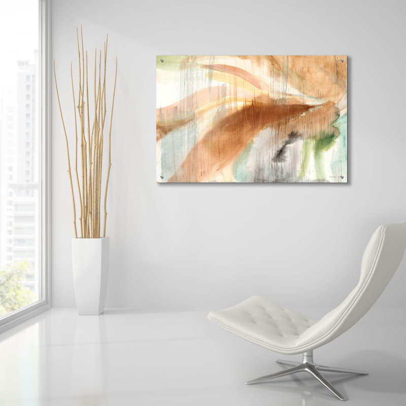  «Desert Spring» par Danhui Nai, art mural en verre acrylique, 36 po x 24 po