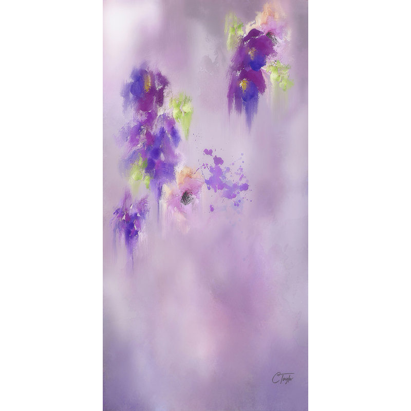 «Cascading Orchids» par Colleen Taylor, reproduction sur toile, H 36 po x l 18 po