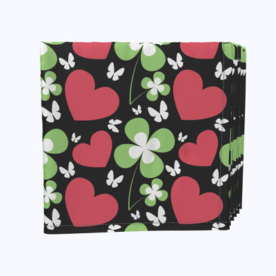 Mahaffie Polyester Floral Square Napkin