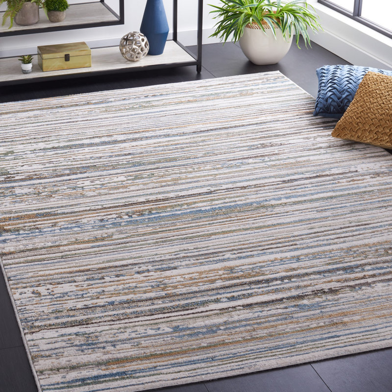 Bel Air Performance Abstract Rug, Rectangle 5'5" x 7'7"