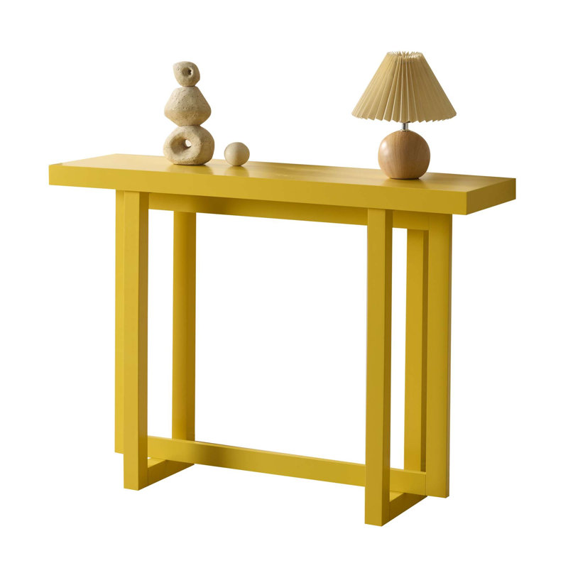 Console pour le hall d'entrée, canapé en bois derrière le canapé, table d'entrée étroite pour le salon, le couloir et le vestibule