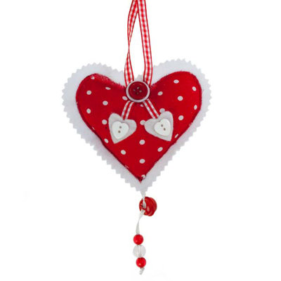 10cm Handmade Textile Holiday Shaped Ornament