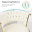Upholstered Adjustable Height Counter Stool with Metal Frame-428650038-393907101