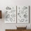 Sea Spirals I - Toile tendue avec châssis de qualité supérieure - Prêt à accrocher