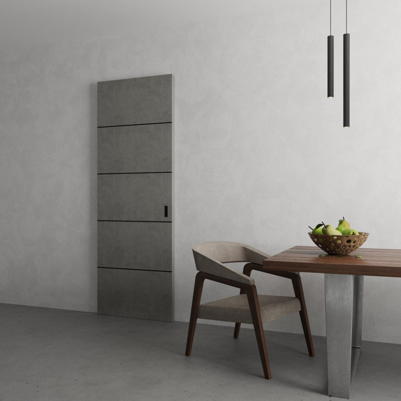 Grange cachée | Planum 0015 | Portes modernes robustes à finition affleurante | Ensemble coulissant Magic, 36 po x 84 po
