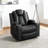 Modern Home Theater Power Recliner Chair with Adjustable Headrests, USB Ports, Cup Holders, LED Lighting & Tray Tables-109425848