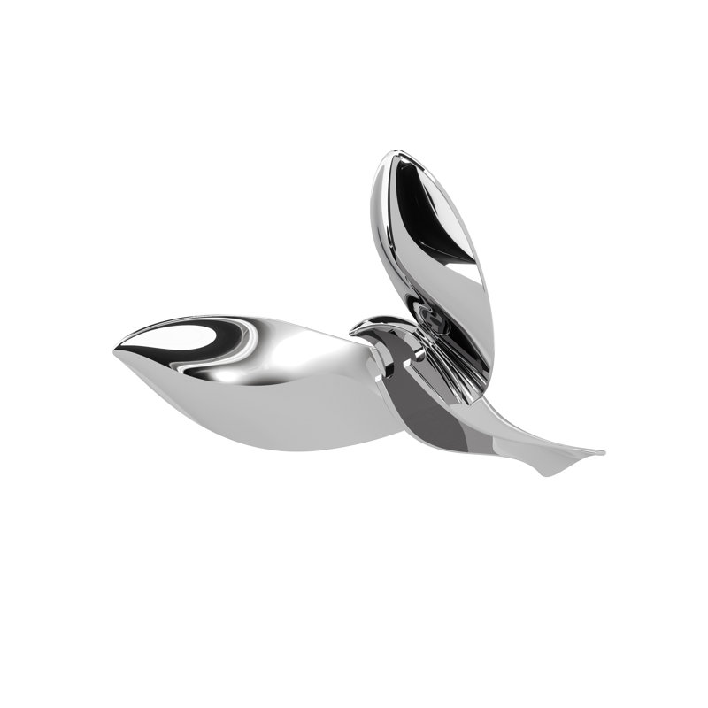 Chrome Sculptural Balancing Bottle Opener