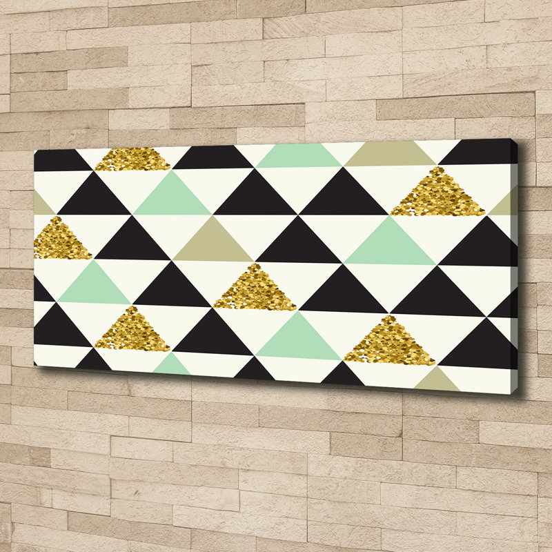 Colourful Triangles - No Frame Painting on Canvas