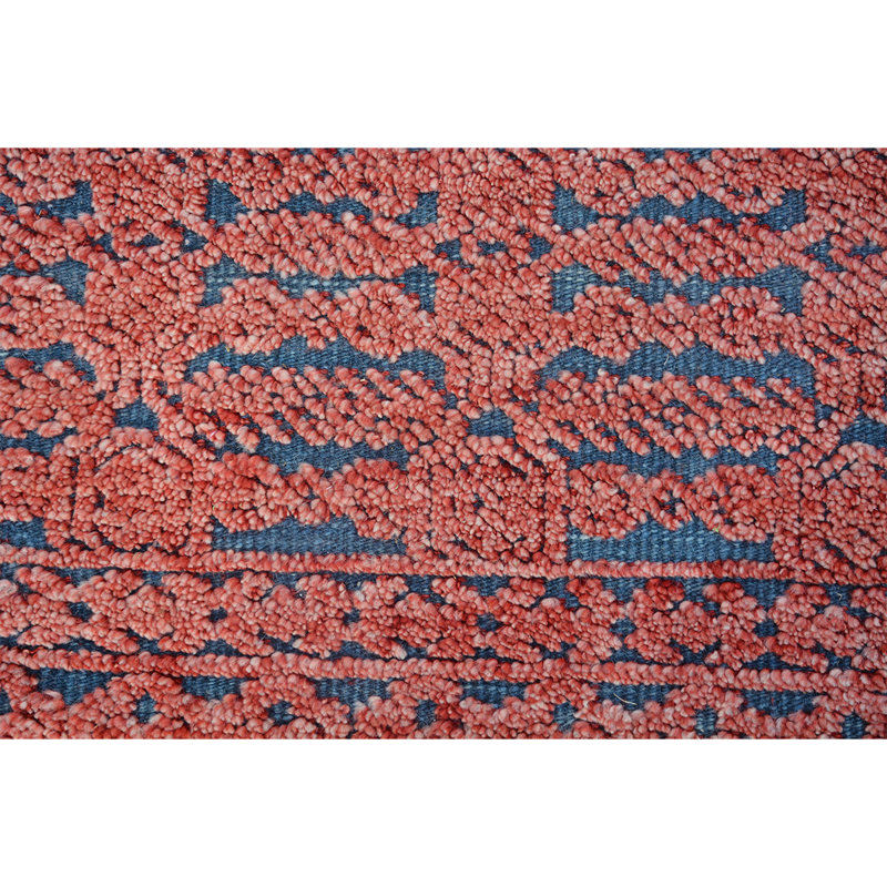 Tapis rouille / gris anthracite de haute qualité noué à la main, Rectangle 8 pi x 10 pi