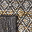 Tapis en laine / coton tissé à la main Natura en noir / jaune / ivoire-1650164638