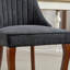 Chaise d'appoint de cuisine rembourrée en tissu pour la salle à manger-626281668