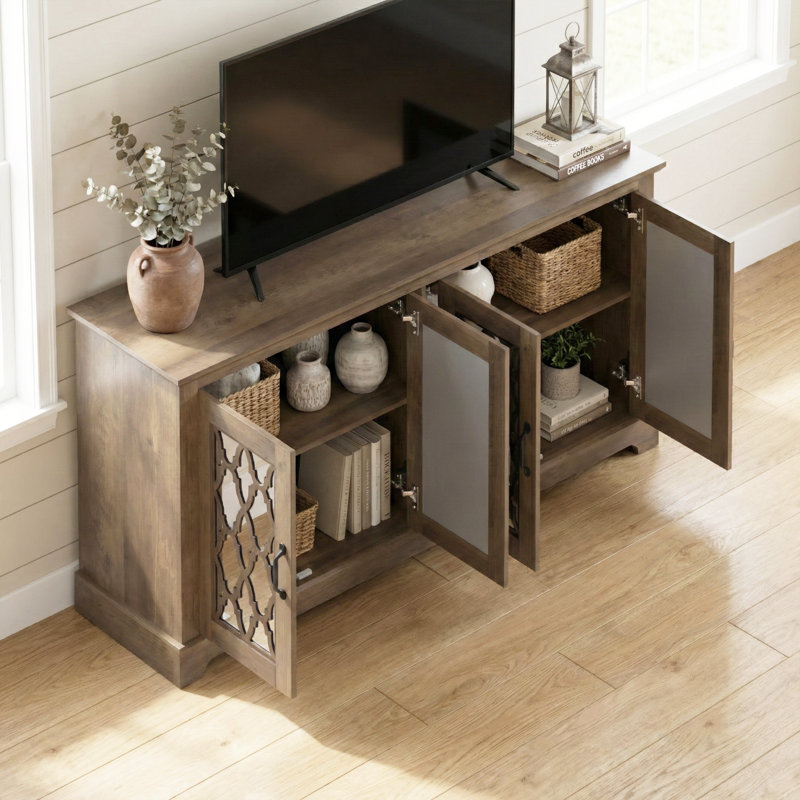 Chessani TV Stand for TVs up to 65", Chêne noueux