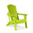 Anbut High - Density Polyethylene (HDPE) Folding Adirondack Chair-360699125