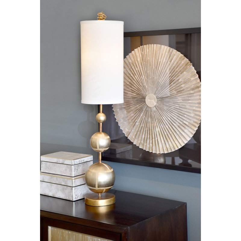 Marie 34"Table Lamp, Silver