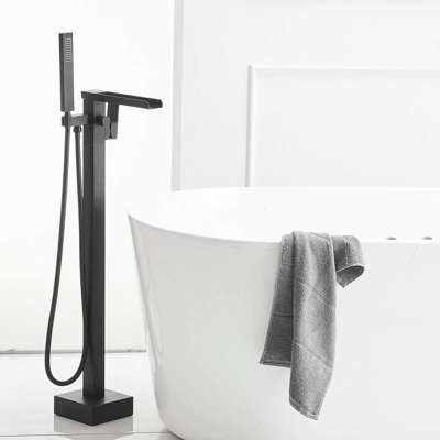 Floor Tub Spout with Diverter