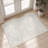 Elegant Modern Machine Washable Area Rug in Beige-124486055