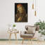 Portrait d'un jeune homme, vers 1482-1485. Estampe d'art mural contemporain abstraite.-1731370576