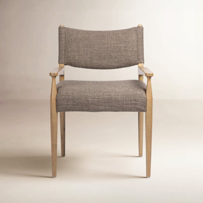 Tara Linen Oak Armchair