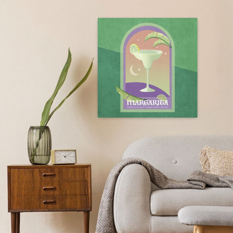 «Margarita Dreams», art rétro rétro paysage naturel, H 24 po x l 24 po
